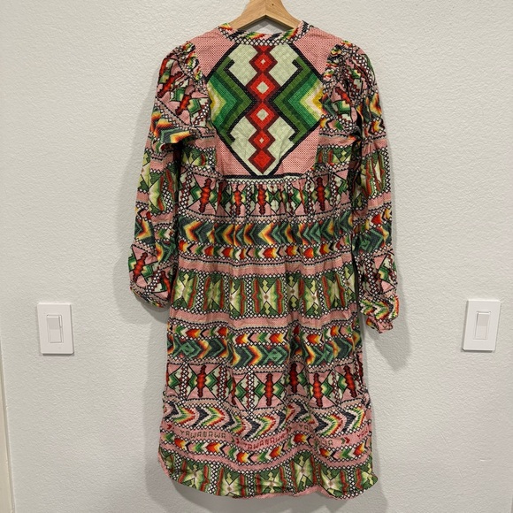 Farm Rio Amulet long sleeve beaded tassel dress - Small - Picture 6 of 12
